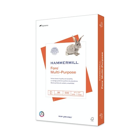 Hammermill Fore Multipurpose Paper, 96 Brigh, PK500 10319-2